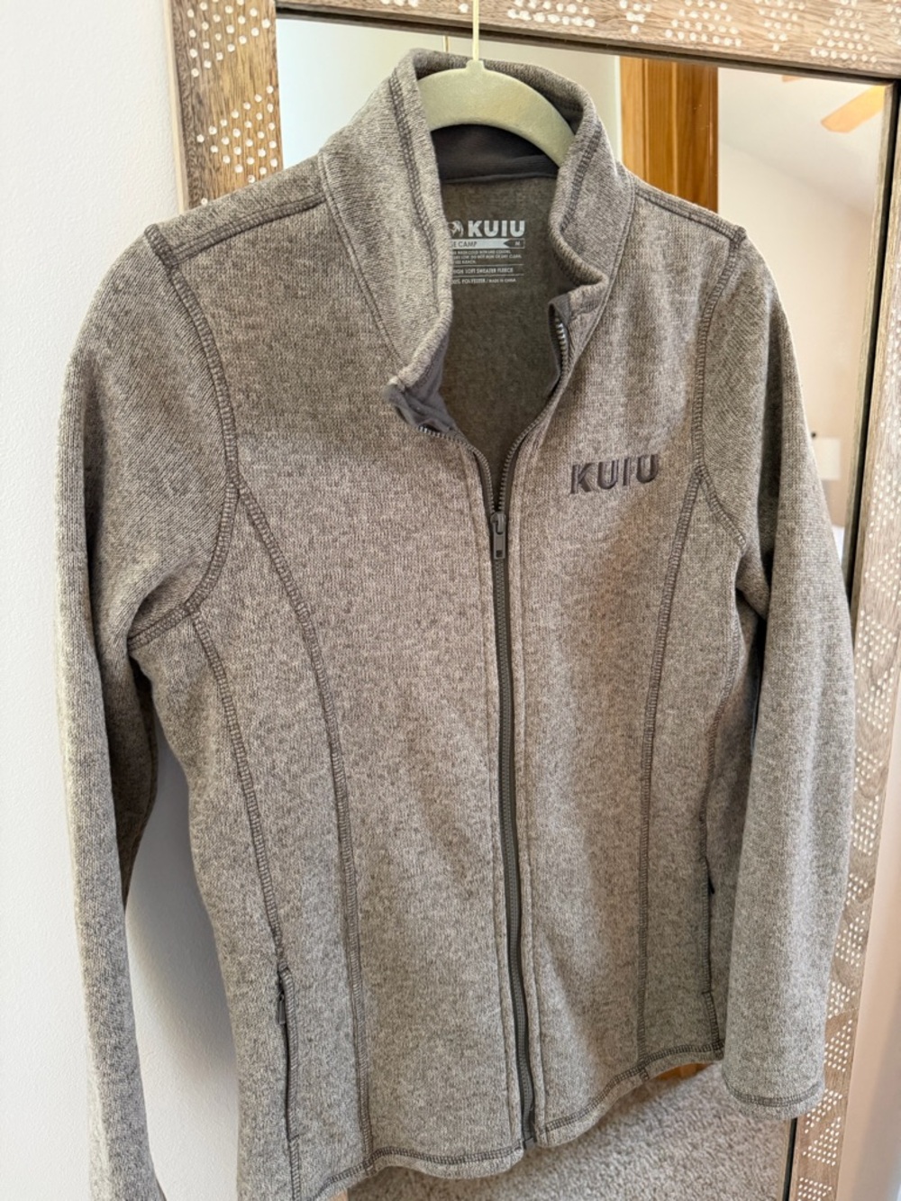 Kuiu Full-Zip Fleece Jacket in Heather Brown